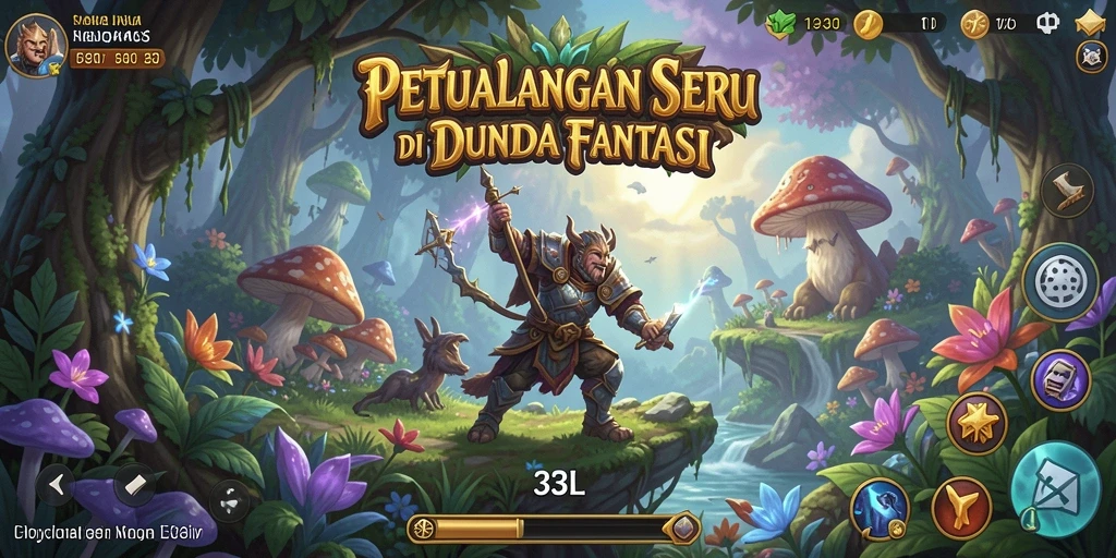 Screenshot gameplay 33L menunjukkan aksi petualangan mendebarkan.