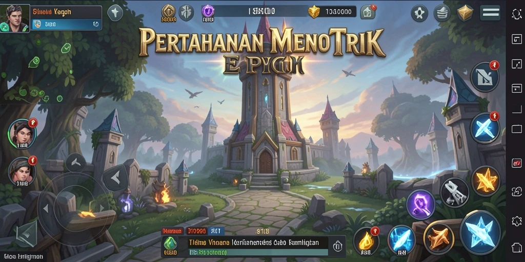 Screenshot utama 8180 menampilkan gameplay Tower Defense yang seru.