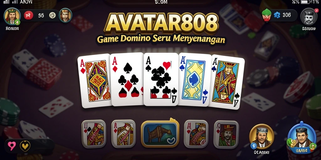 Gambaran gameplay seru dari AVATAR808 yang menampilkan aksi domino.