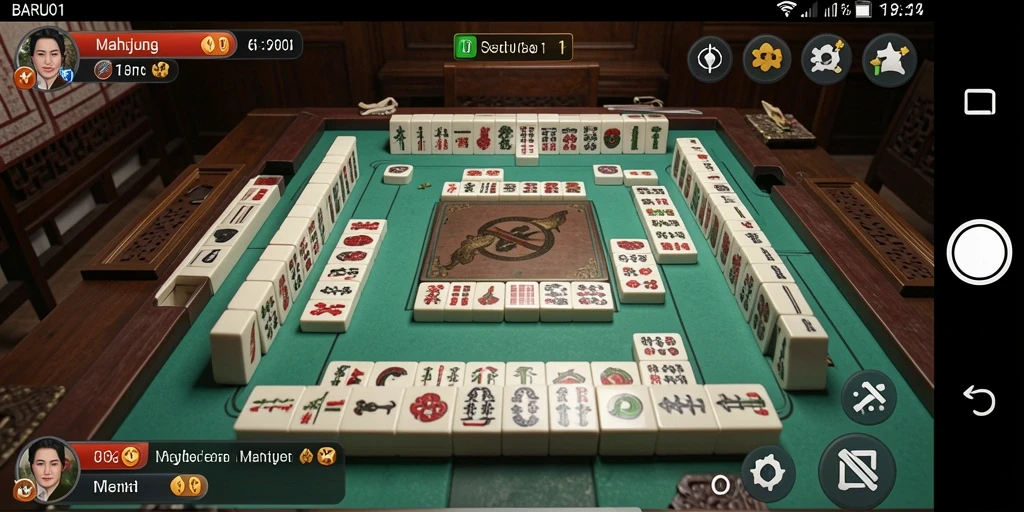 Tampilan gameplay seru dan menantang dari game Mahjong.