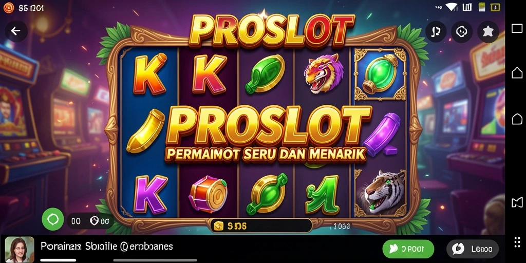 Tampilan seru gameplay slot PROSLOT dengan berbagai tema menarik.